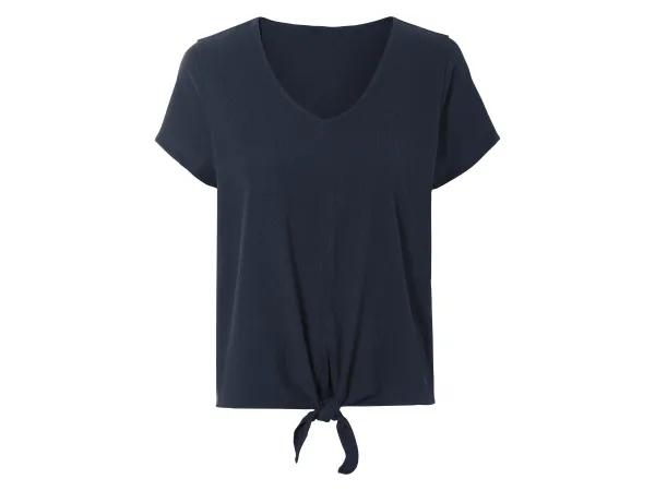 ESMARA® Dámska blúzka s crinkle štruktúrou (navy modrá, XS (32/34))