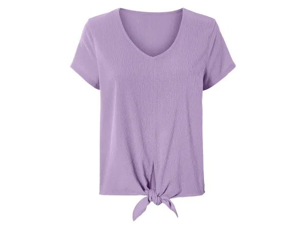 ESMARA® Dámska blúzka s crinkle štruktúrou (fialová, XS (32/34))