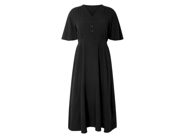 ESMARA® Tunika-Kleid / Kleid, Midilänge (čierna, 34)