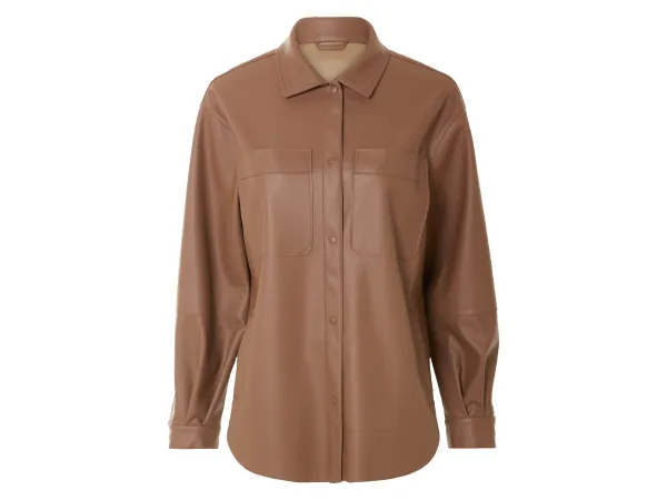 ESMARA® Dámska overshirt (hnedá, XS (32/34))