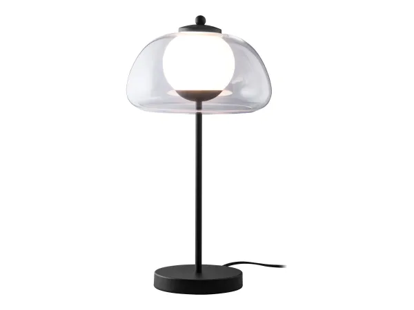 LIVARNO HOME LED stolová lampa, tienidlo z kvalitného skla. (priehľadný)