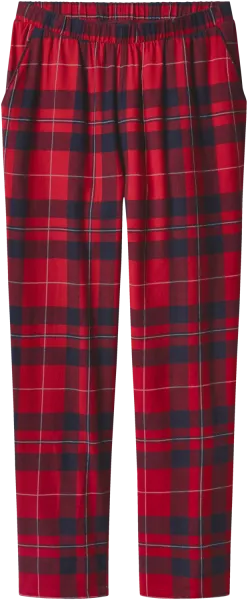 ESMARA® Dámske pyžamové nohavice (červená, XS (32/34))