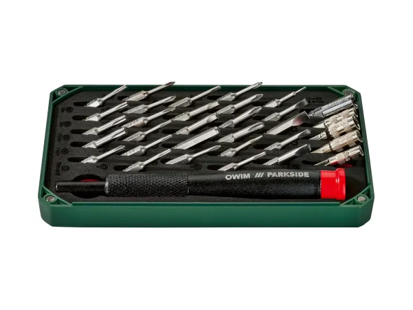 PARKSIDE® Súprava presných skrutkovačov, 33-dielna / Súprava klieští pre jemnú mechaniku, 5-dielna (súprava precíznych skrutkovačov)