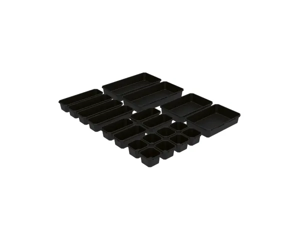PARKSIDE® Súprava organizérových triediacich misiek, 20-dielna (čierna)