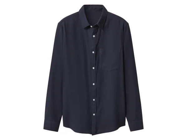ESMARA MEN Pánska flanelová košeľa (navy modrá, M (39/40))