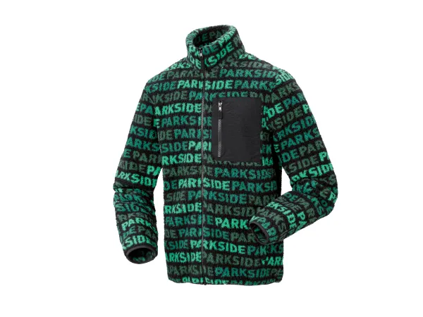 PARKSIDE® Pánska fleecová bunda (zelená, S (44/46))