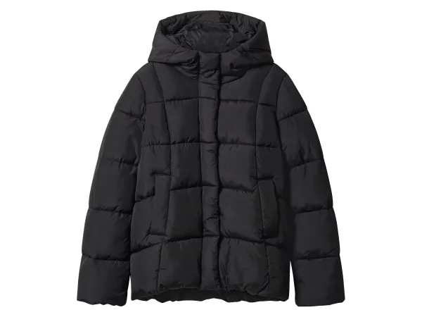 ESMARA® Dámska termo prešívaná bunda (čierna, XL (48/50))