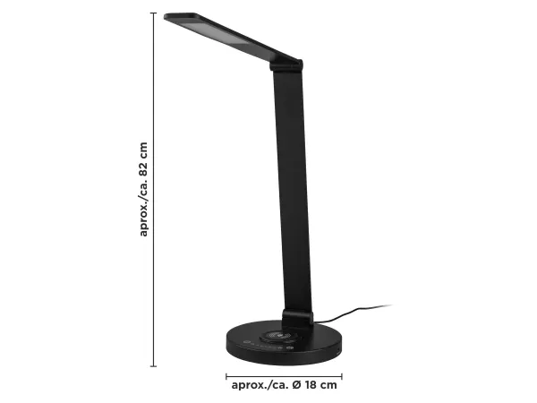 LIVARNO® LED stolová lampa (čierna)