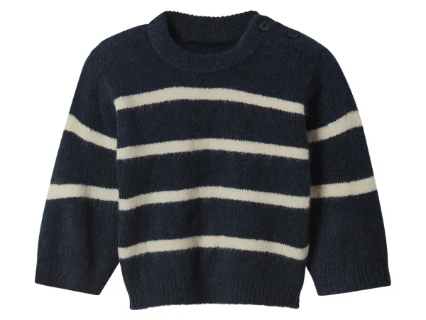 LUPILU® Detský pletený pulóver (navy modrá, 86/92)