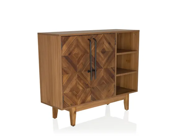HJH LIVING Komoda SANTJAGO WOOD masív hnedá
