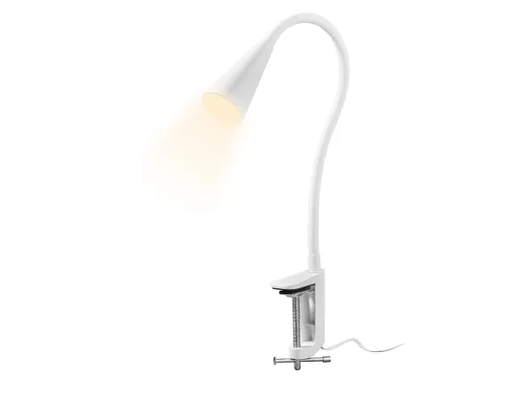 LIVARNO® LED štipcové svietidlo »FREYA« (LED lampa s klipom, biela)