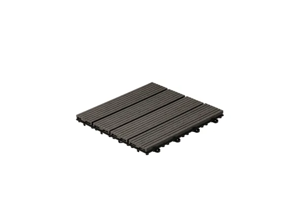 HOME DELUXE WPC drevené dlaždice BAVARO (3m², antracitová)