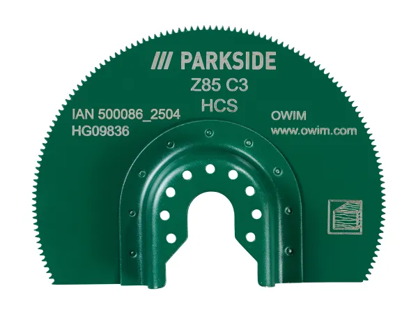 PARKSIDE® HCS segmentový pílový list Z85 / HCS zanourovací pílový list Z32 / HCS/HSS zanourovací pílový list Z20 / Diamantový pílový list Z64 / RIFF b