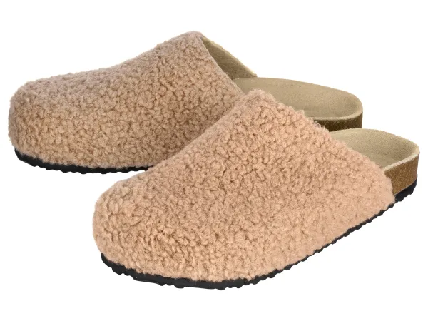 ESMARA® Dámske plyšové dreváky (béžová, 40)
