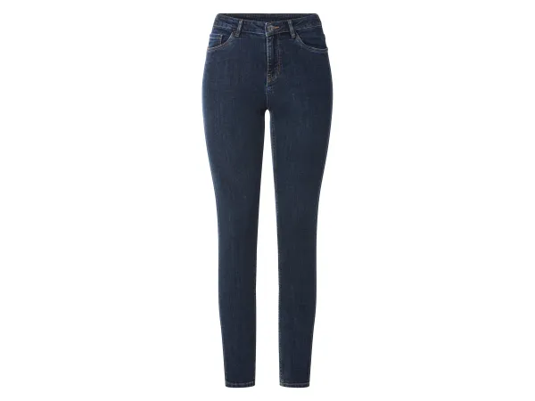 ESMARA® Dámske džínsy, Super Skinny Fit, normálna výška pásu. (modrá, 34/32)