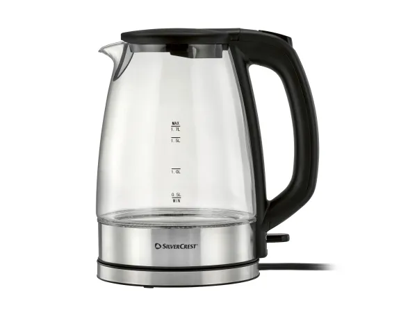 SILVERCREST® Sklenená rýchlovarná kanvica, 1,7 l