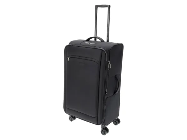 ESMARA® Cestovný kufor, 62/69 l, čierny