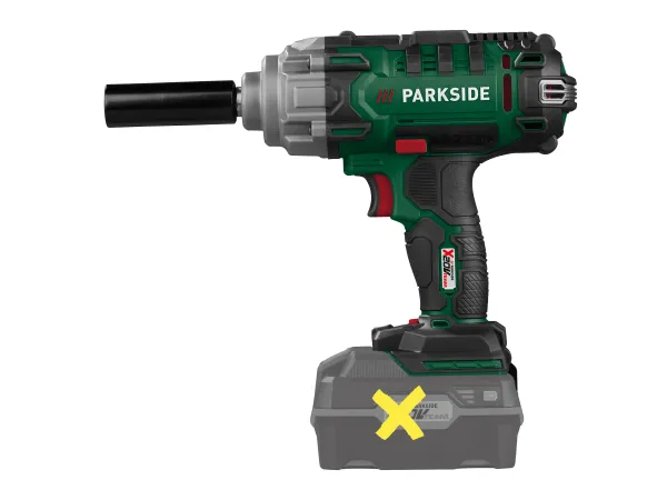 PARKSIDE® Aku rázový uťahovák 20 V PASSK 20-Li C4 – bez akumulátora