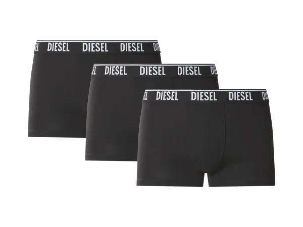 DIESEL Pánske boxerky, 3 ks. (čierna, M)