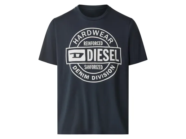DIESEL Pánske tričko (navy modrá, M)