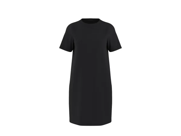 ESMARA® Dámske tričkové šaty (čierna, XS (32/34))