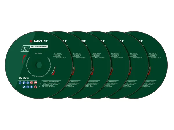 PARKSIDE® Súprava rezných kotúčov na nehrdzavejúcu oceľ; Diamantový rezný kotúč. (6-dielna)