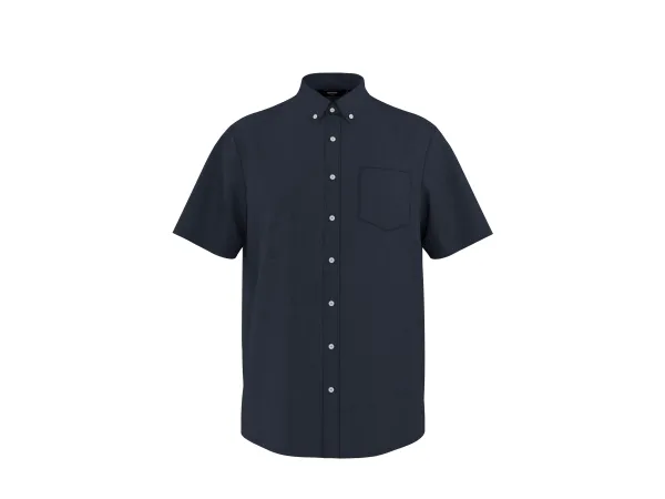 ESMARA MEN Pánska voľnočasová košeľa s ľanom (navy modrá, M (39/40))