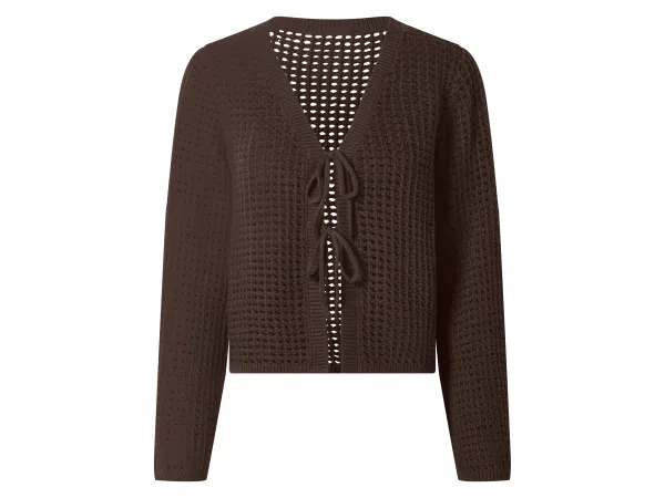 ESMARA® Dámsky aúrový cardigan (hnedá, L (44/46))