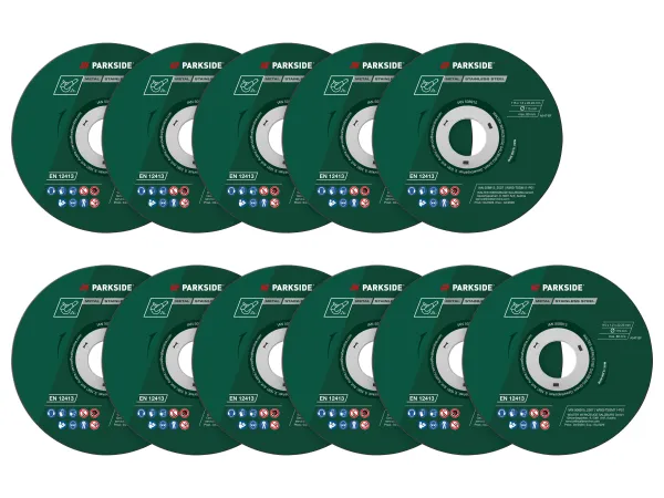 PARKSIDE® Diamantové rezacie kotúče / Kovové rezacie kotúče, Ø 115 mm. (rezné kotúče, 11 kusov)