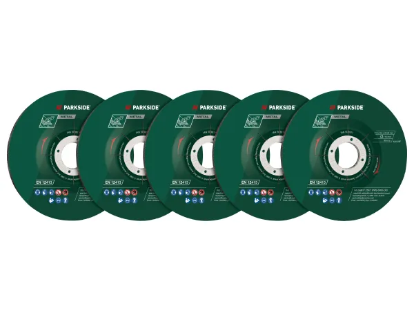 PARKSIDE® Sada lamelových kotúčov / unášací tanier so suchým zipsom so sadou brúsnych papierov / čistiaci kotúč / sada hrubovacích kotúčov, Ø 115 mm (