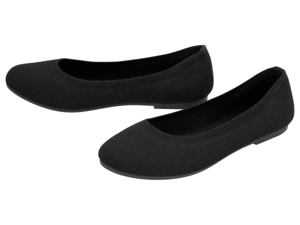 ESMARA® Dámske baleríny, skladacie. (čierna, 36)