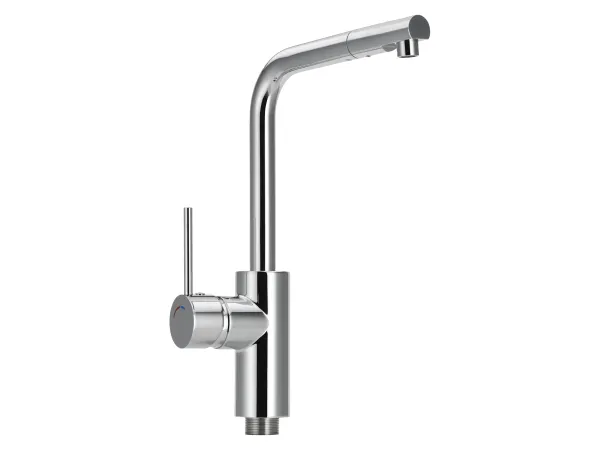 LIVARNO® Kuchynská batéria s vysokým výtokom (kuchynská batéria – chróm, hranatá)