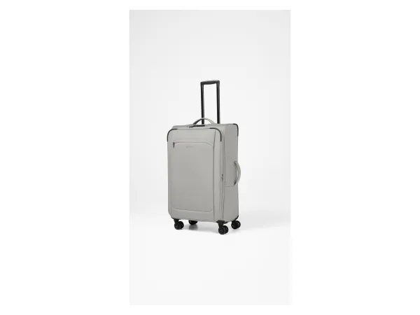 ESMARA® Cestovný kufor, 96/108 l, sivý