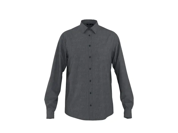 ESMARA MEN Pánska košeľa s ľanom (navy modrá, L (41/42))