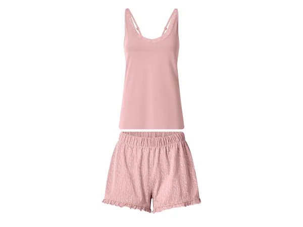 ESMARA® Dámsky pyžamový set (ružová, L (44/46))