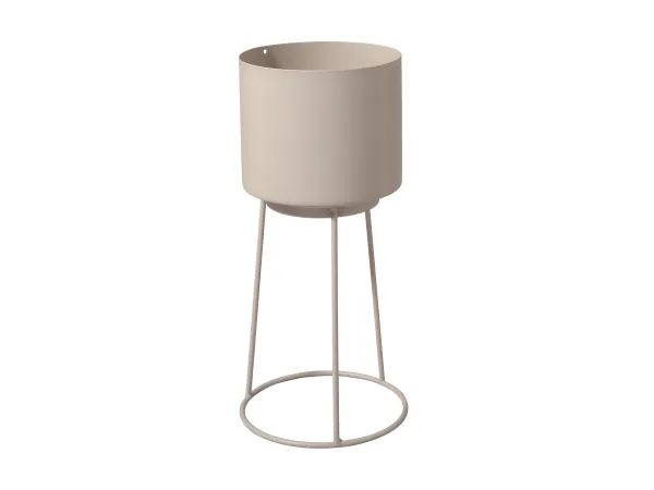LIVARNO® Kvetináč s podstavcom, Ø 13 cm. (béžová)