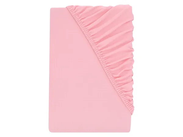 LIVARNO® Jersey napínacia plachta, 140-160 x 200 cm (bledoružová)