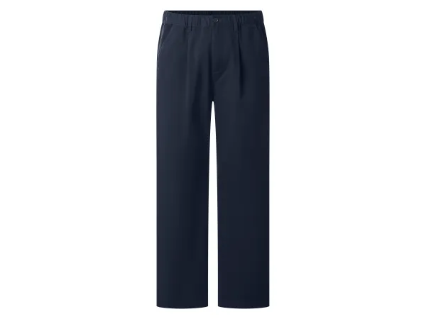 ESMARA MEN Pánske nohavice z twillu (navy modrá, S (44/46))