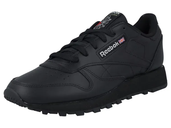 REEBOK Klasické kožené tenisky (čierna, 44)