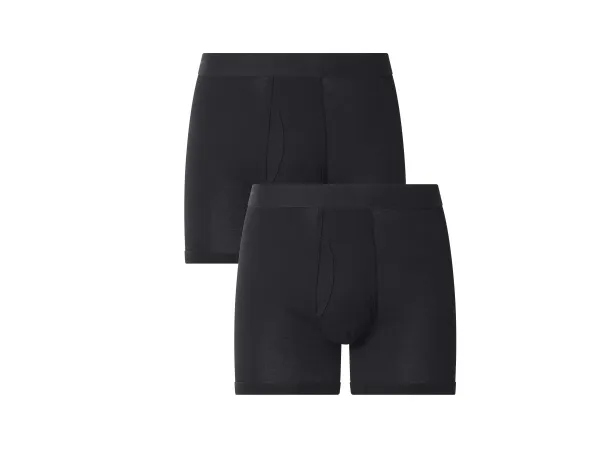 ESMARA MEN Pánske boxerky, 2 ks. (čierna, S)