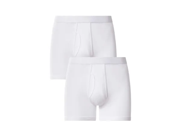 ESMARA MEN Pánske boxerky, 2 ks. (biela, S)