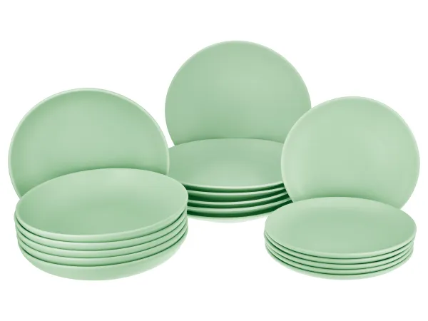 SILVERCREST® Súprava kuchynského riadu, 18-dielna, mentolová