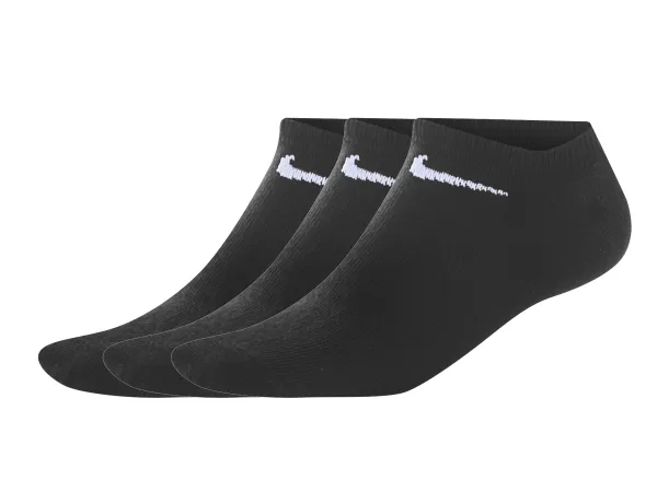 NIKE Dámske/pánske športové členkové ponožky, 3 páry (čierna, 35/38)