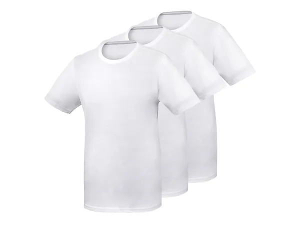 PARKSIDE® Pánske tričko, 3 ks. (biela, S (44/46))