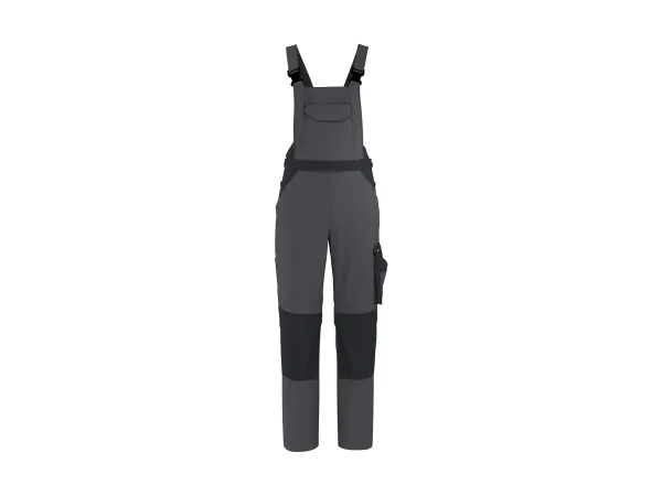 PARKSIDE® Pánske pracovné nohavice s náprsenkou (sivá, M (48/50))