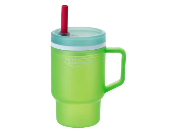 INFANTINO Cestovná fľaša »My 1st Tumbler«, 295 ml. (zelená)