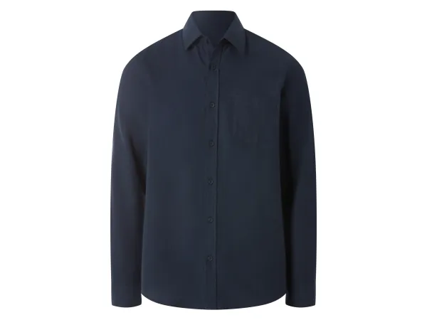 ESMARA MEN Pánska flanelová košeľa (navy modrá, S (37/38))