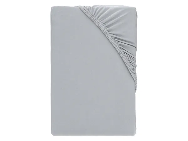 LIVARNO® Napínacia džersejová plachta z mikrovlákna, 140 – 160 x 200 cm (modrá)