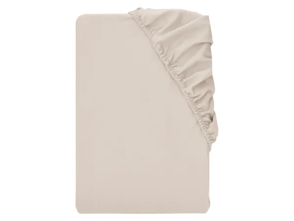 LIVARNO® Napínacia plachta z jemného flanelu, 90 – 100 x 200 cm (béžová)