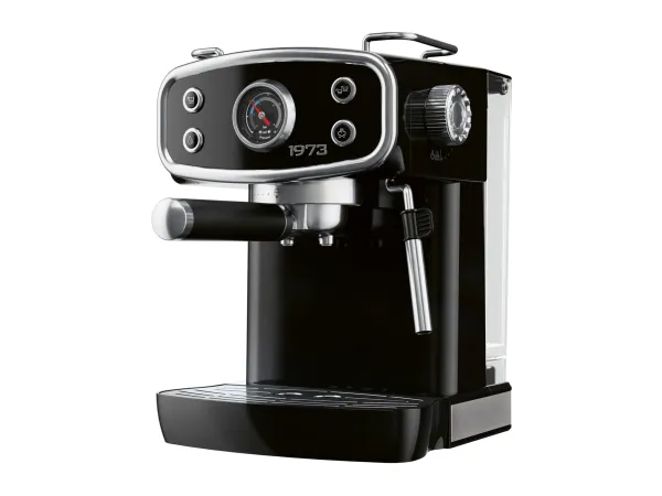 SILVERCREST® Kávovar Chrom Retro 1973 SEMR 1400 B1, čierna
